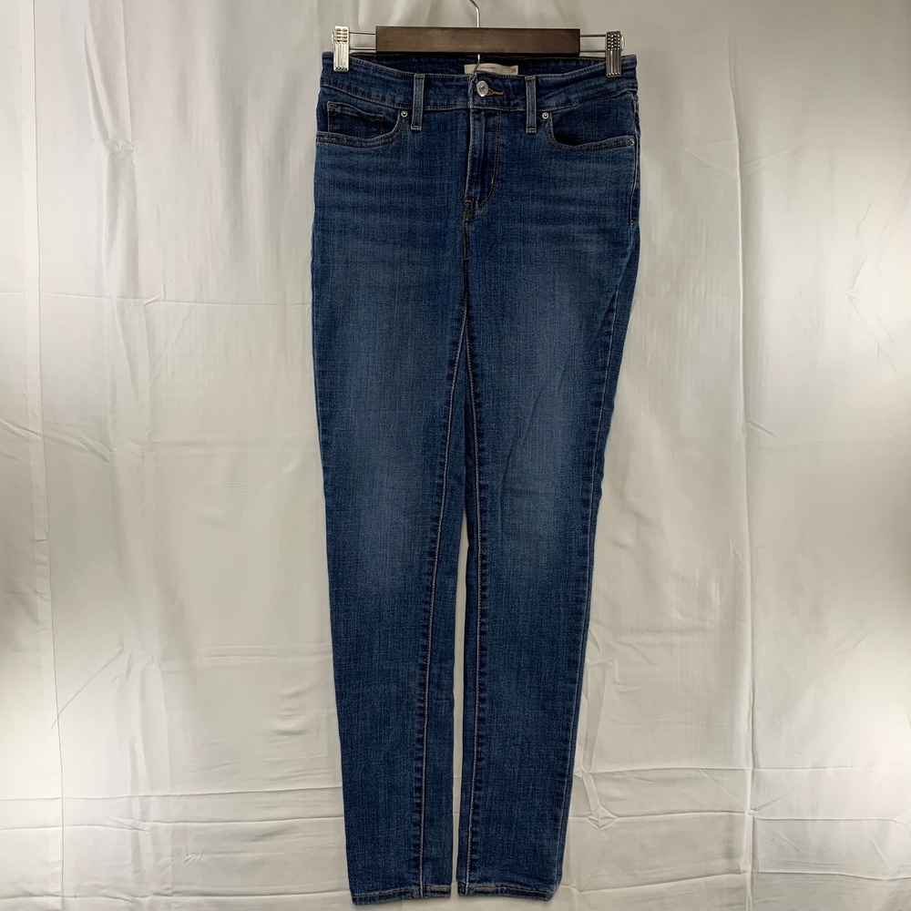 Levi's 711 Skinny Jeans Womens 26 Blue‎ Medium Wash Stretch Denim 18881-0293